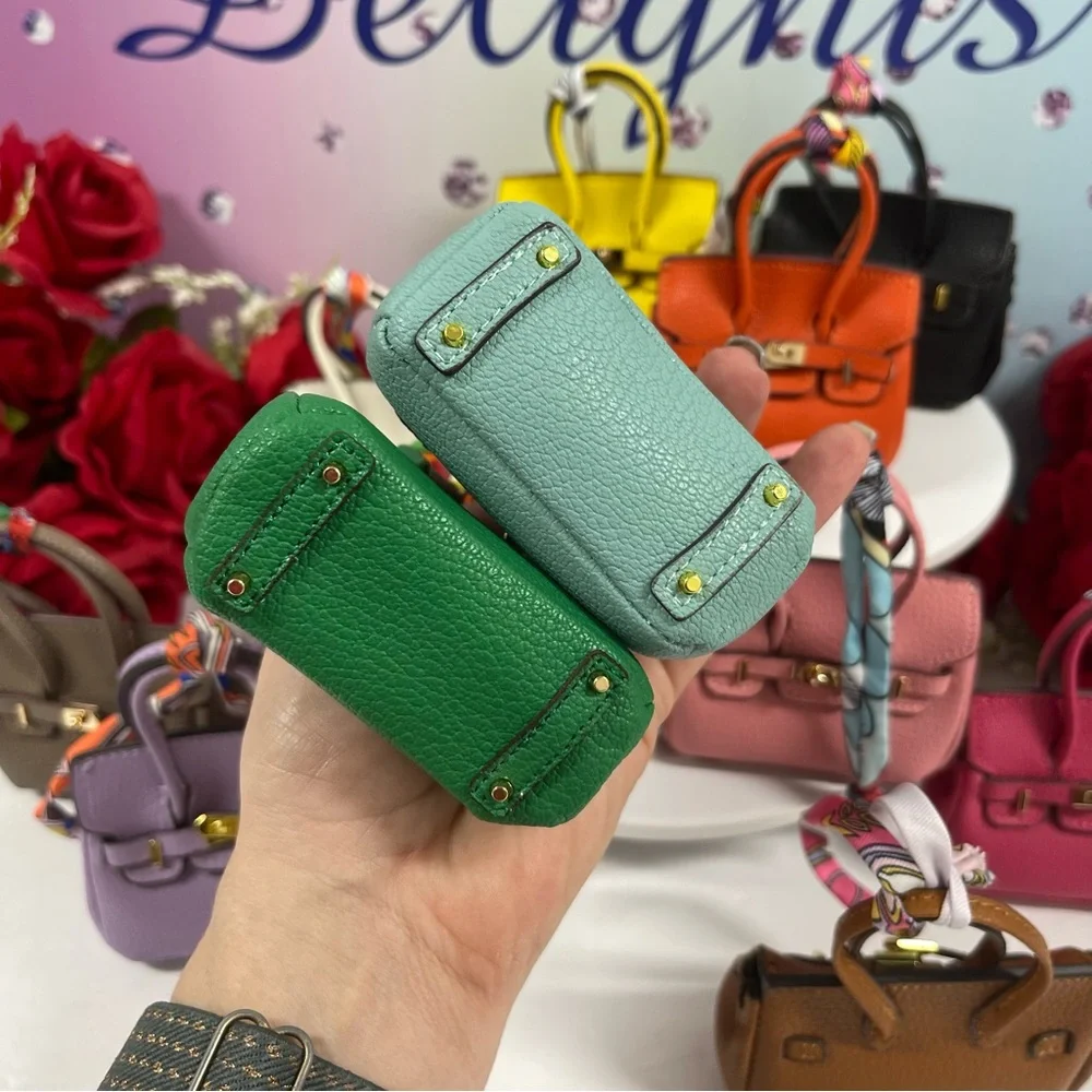 🔥4 LEFT! LEATHER MINI BAG CHARMS